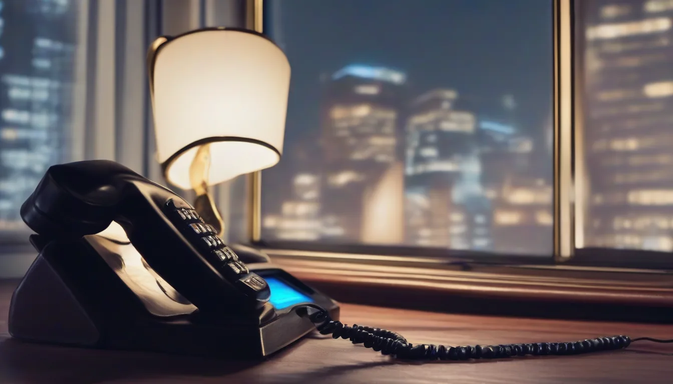Two monitors on a dark desk at night showing pipeline columns and deal cards, beside a desk phone and a stack of property files.