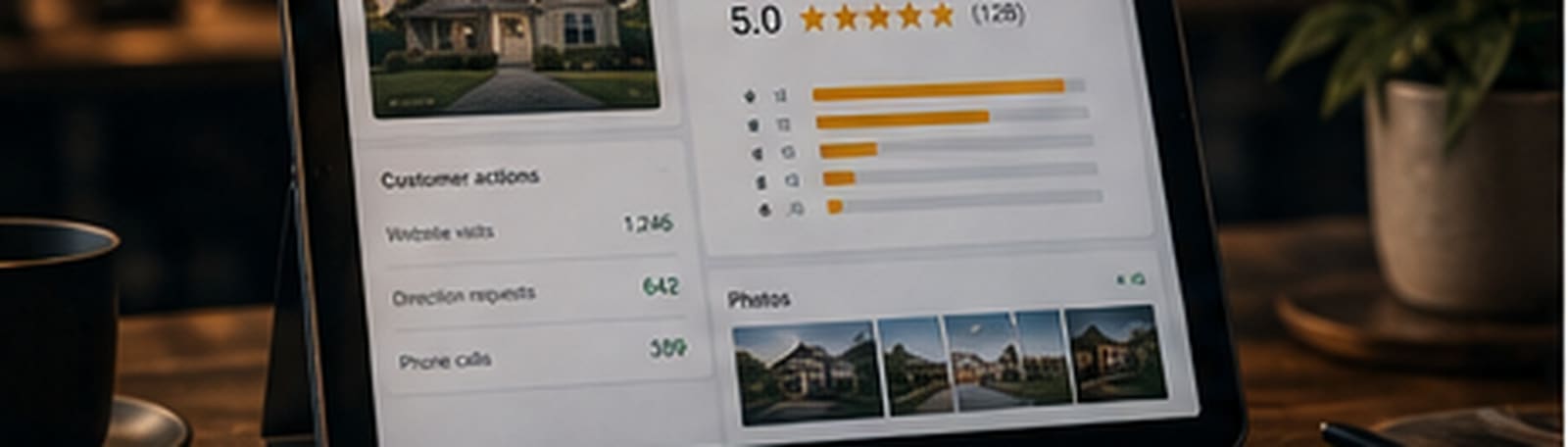 Google Business Profile dashboard for a house buying company
