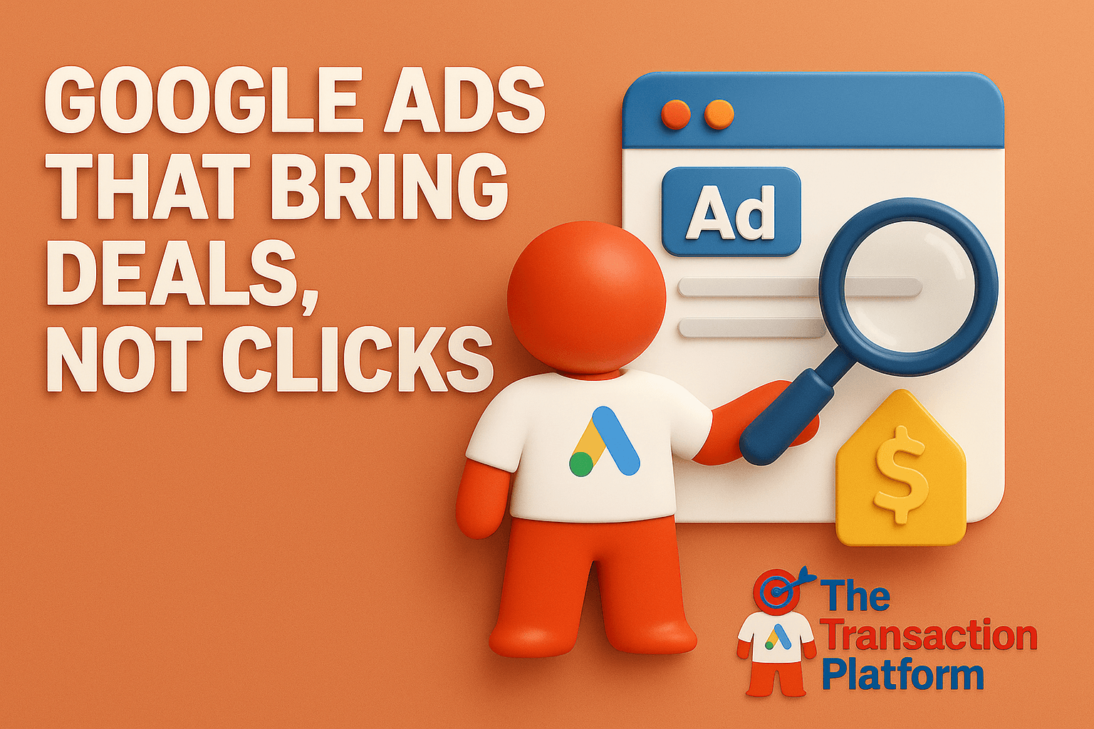 Google Ads campaign dashboard managed for a wholesaler
