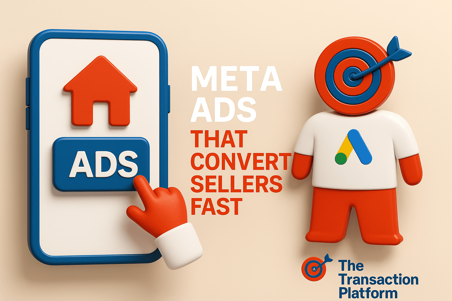 Facebook Ads manager dashboard for a cash home buyer campaign