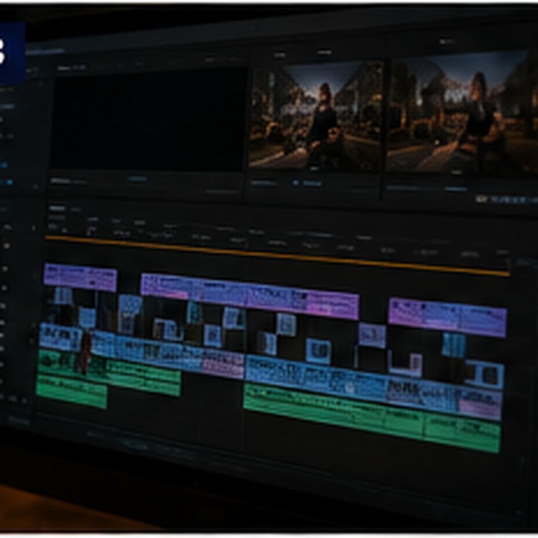 Video editing timeline for real estate investor content