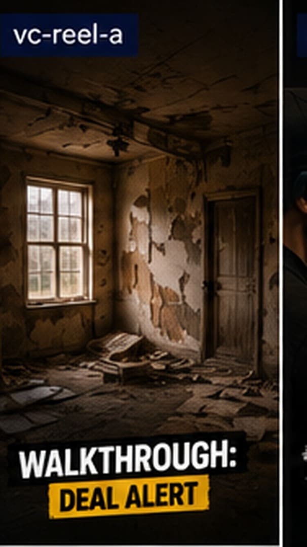 Walkthrough video of a distressed investment property