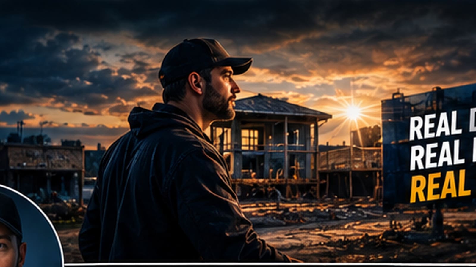 YouTube channel banner for a real estate investment company
