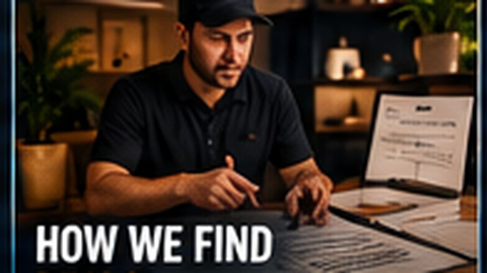 YouTube thumbnail of an investor reviewing a contract