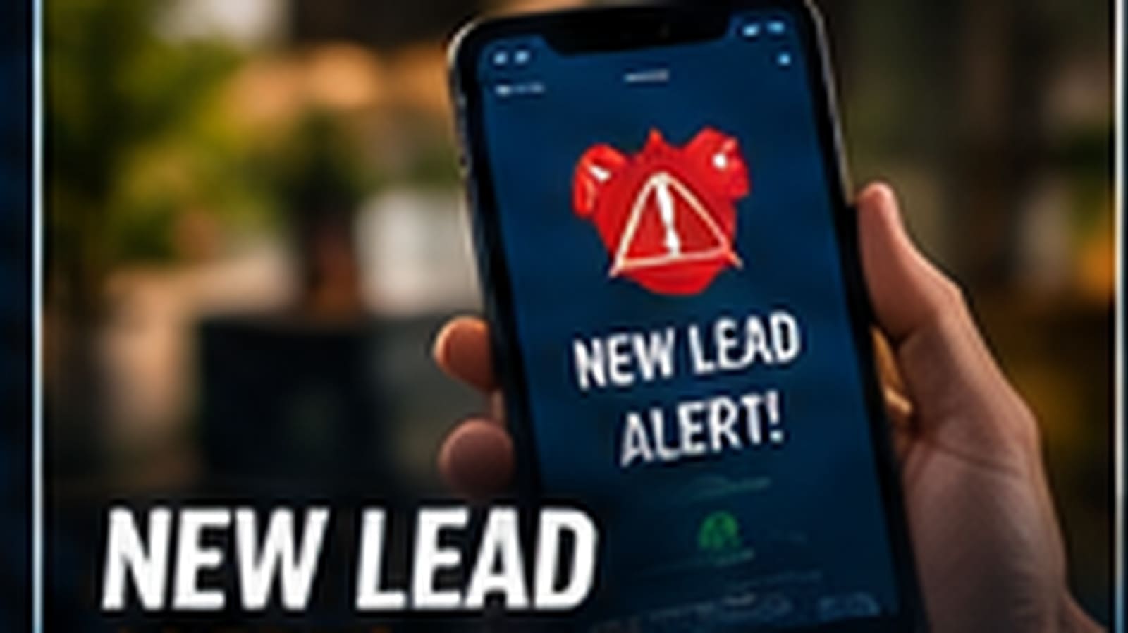 YouTube thumbnail showing a motivated seller lead alert