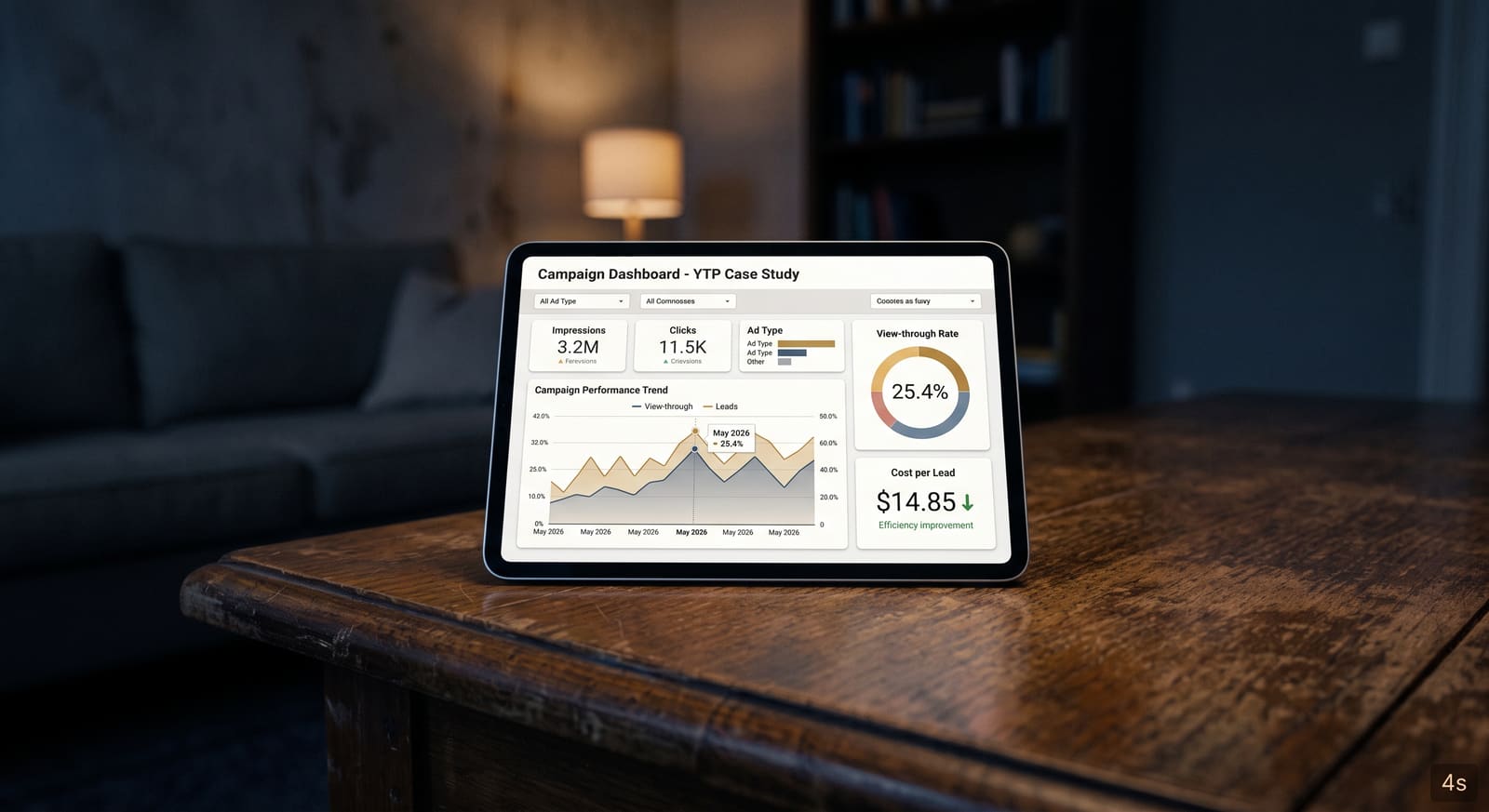 YouTube ads campaign results for a real estate investor
